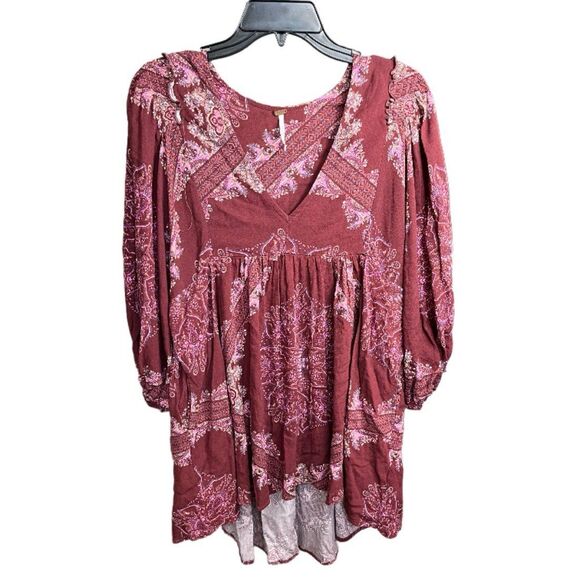 Free People girl talk tunic PINK SIZE SMALL - Picture 2 of 9